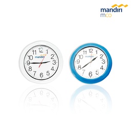 Jam Dinding Mandiri List Biru